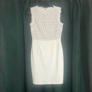 Ivanka Trump White Lace Mini Dress